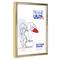 Frame USA Metal I Gold Single Image Picture Frame